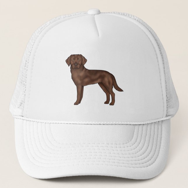 Casquette Labrador Retriever Chocolat Mignon Labrador de Des (Devant)