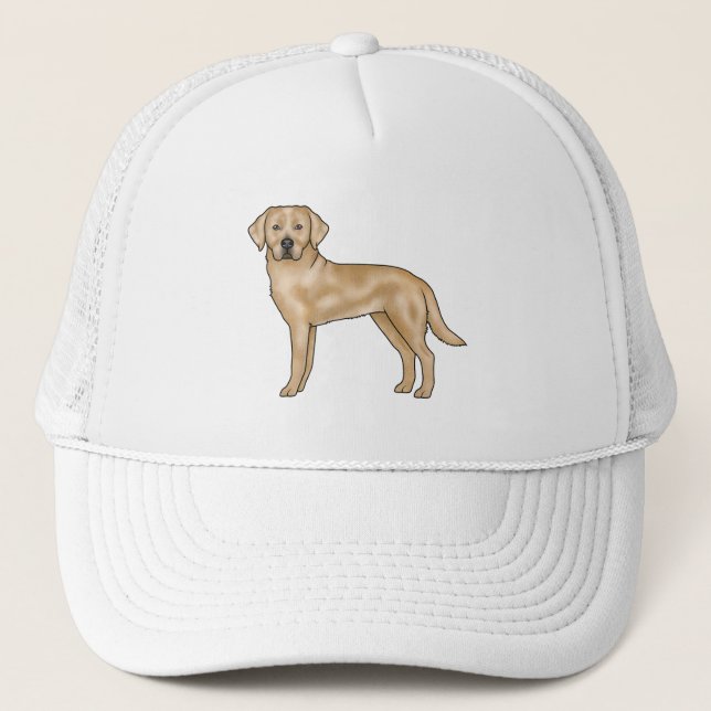 Casquette Labrador Retriever Jaune Chien de Lab Cartoon Mign (Devant)