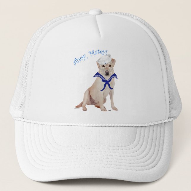 Casquette Labrador Retriever Jaune Marin (Devant)