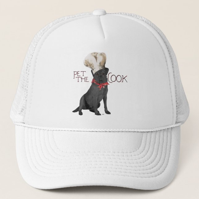 Casquette Labrador Retriever Noir Chef (Devant)