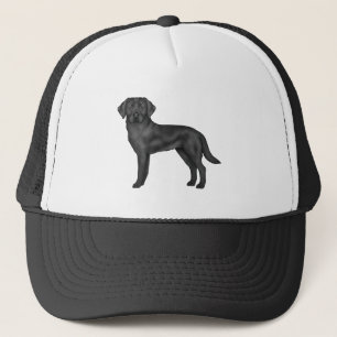 Casquette Labrador Retriever noir Chien Lab noir Dessin