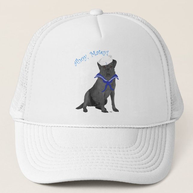 Casquette Labrador Retriever Noir Marin (Devant)