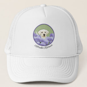 Casquette Labrador Retriever Puppy Painting Original Chien A