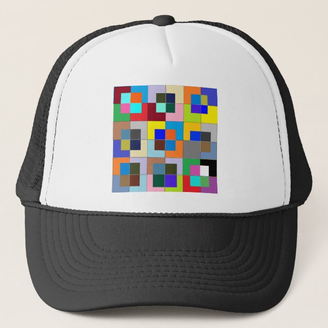 Casquette Labyrinthe de COULEUR : Graphiques heureux (Devant)