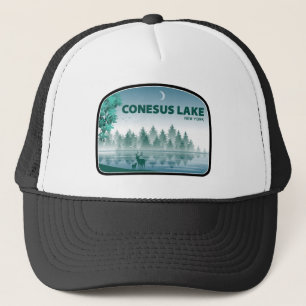 Casquette Lac Conesus New York Cerf