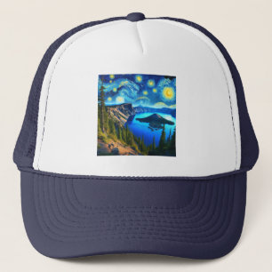 Casquette Lac Crater du Parc national la Nuit étoilée