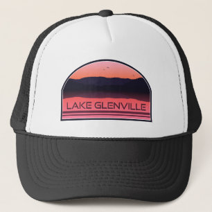 Casquette Lac Glenville Caroline du Nord Red Sunrise