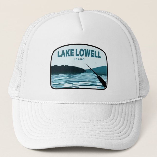 Casquette Lac Lowell Idaho Cabane de pêche (Devant)