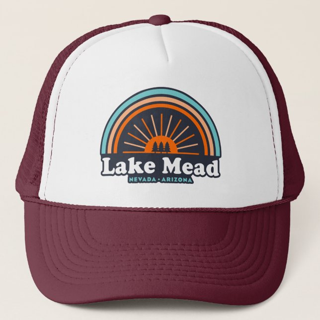 Casquette Lac Mead Nevada Arizona Arc en ciel (Devant)