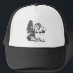 Casquette Lac Mountain<br><div class="desc">Profitez de ce décor de montagne dessiné à la main qui express un véritable coeur de flânerie.</div>