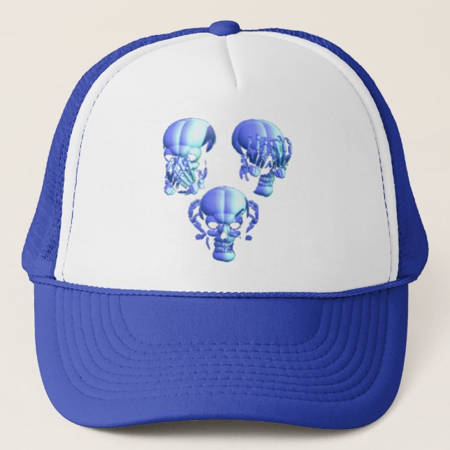 Casquette Lac No, Hear No, Speak No Evil Skulls (Devant)