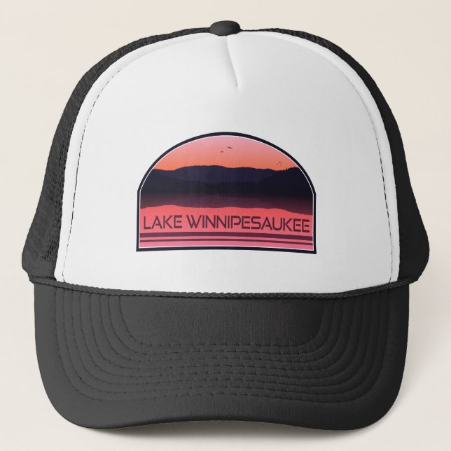 Casquette Lac Winnipesaukee New Hampshire Red Sunrise (Devant)