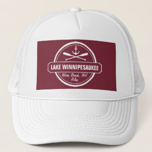 Casquette Lac Winnipesaukee NH ville personnalisée, nom, an