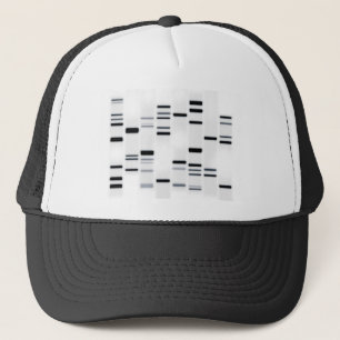 Casquette L'ADN codent le noir d'art sur le blanc