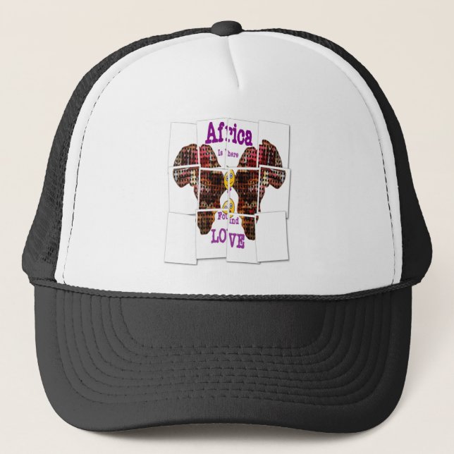 Casquette L'Afrique c'est là que j'ai trouvé l'amour (Devant)