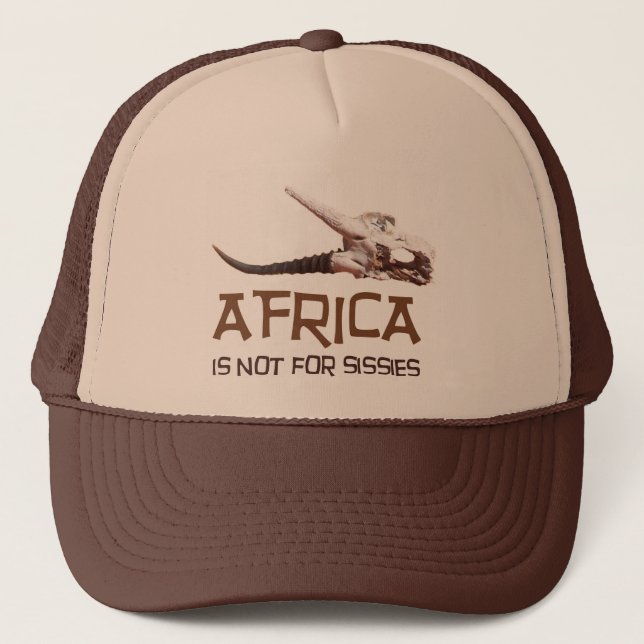 Casquette L'Afrique n'est pas pour des poules mouillées : (Devant)