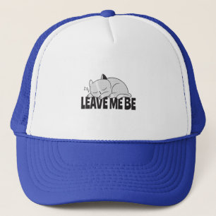 Casquette Laisse-moi être Lazy, chat endormi