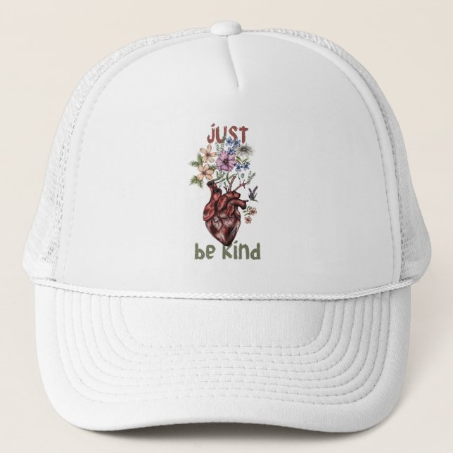 Casquette Laissez la gentillesse s'épanouir du coeur. (Devant)