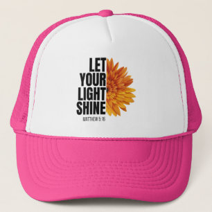 CASQUETTE LAISSEZ VOTRE CHAUFFAGE DE TRUCKER DE LUMIÈRE