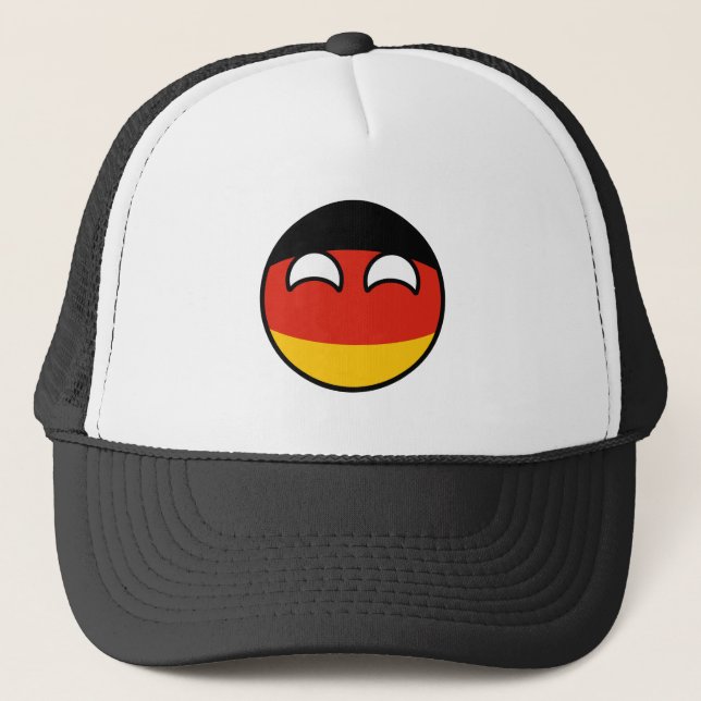 Casquette L'Allemagne Geeky tendante drôle Countryball (Devant)