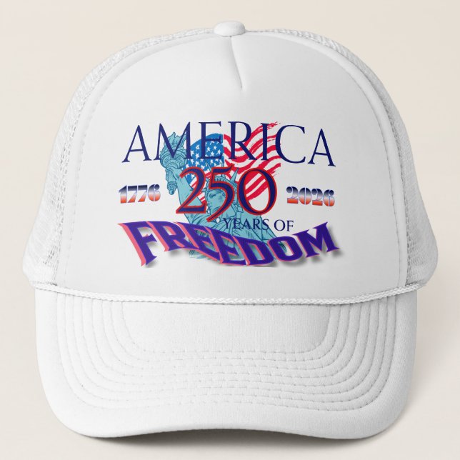 CASQUETTE L'AMÉRIQUE 250 ANS DE LIBERTÉ (Devant)