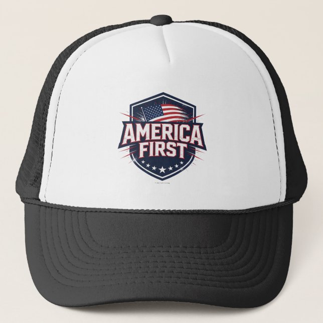 Casquette L'Amérique d'abord -  (Devant)
