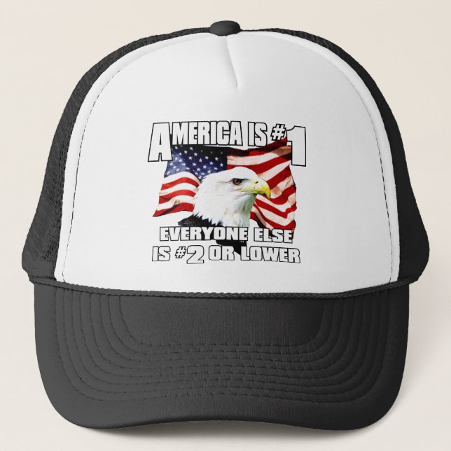 Casquette L'Amérique est le numéro 1 (Devant)