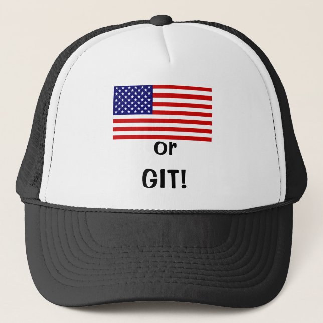 Casquette L'Amérique ou le CONNARD ! (Devant)