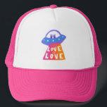 Casquette L'AMOUR C'EST L'AMOUR UFO Cute Colorful Rainbow Pr<br><div class="desc">Regardez ma boutique pour plus de pronounours, blagues idiotes, randonnée, camping, vanlife, oiseaux et beaucoup plus! Vous pouvez également trouver ce design sur chemises, autocollants, tasses et boutons. N'oubliez pas de visiter ma boutique pour plus de dessins aussi. Ou si vous voulez quelque chose de personnalisé, s'il vous plaît faites-le-moi...</div>