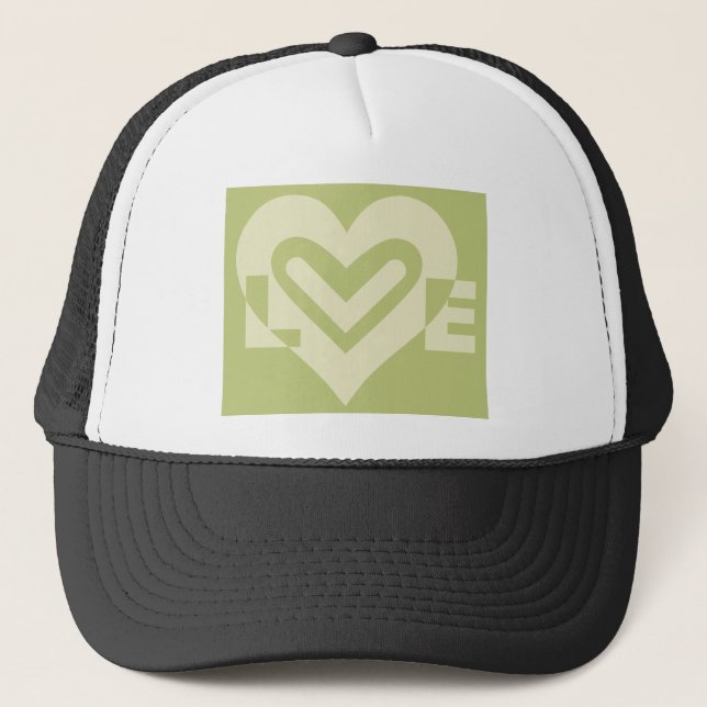 Casquette L'amour dans Sage Green (Devant)