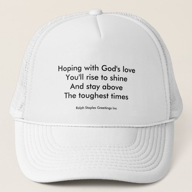 Casquette L'amour de Dieu (Devant)