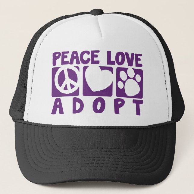 Casquette L'amour de paix adoptent (Devant)