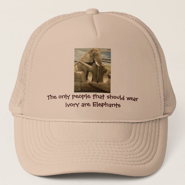 Casquette L'amour des éléphants (Devant)