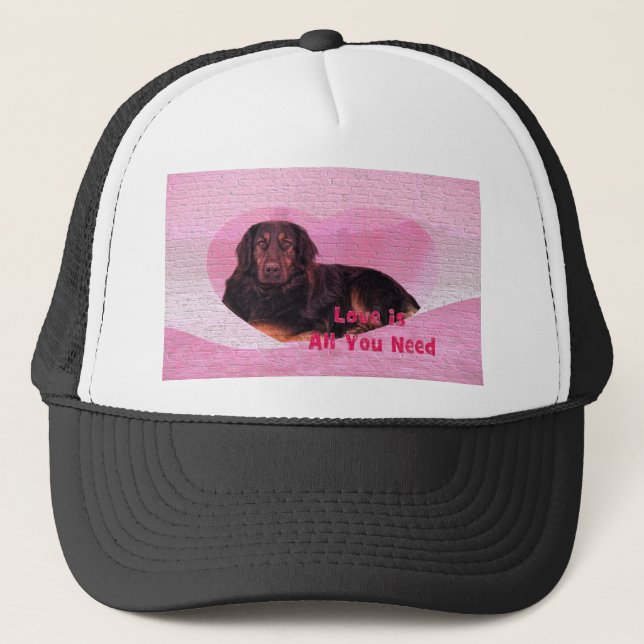 Casquette L'amour du chien est tout ce dont vous avez besoin (Devant)
