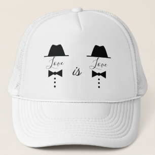 Casquette L'amour est l'amour, Couple gay noir et blanc