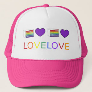 Casquette L'amour est l'amour Rainbow Mariage Gay pride de g