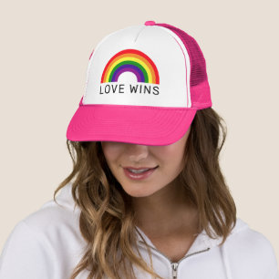Casquette L'amour Gagne Couleurs Arc-en-ciel Mois de la fier