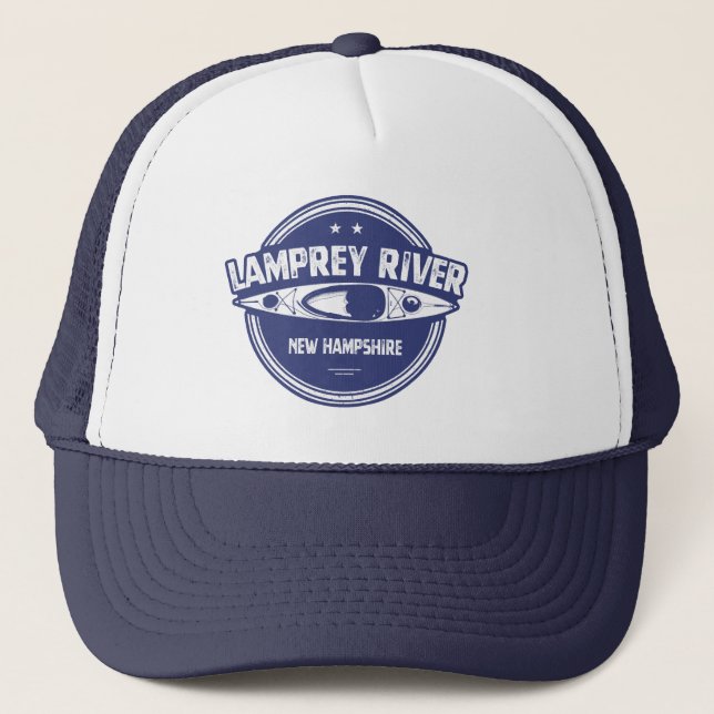 Casquette Lamprey River New Hampshire Kayaking (Devant)