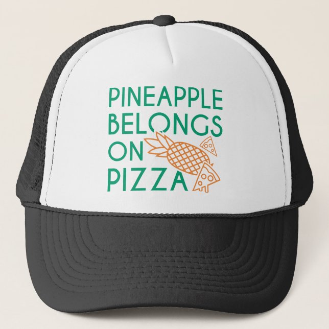Casquette L'Ananas Appartient À La Pizza (Devant)