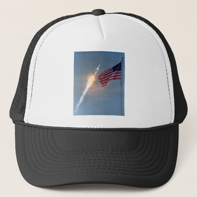 Casquette Lancement d'Apollo 11, avec le drapeau, la NASA (Devant)