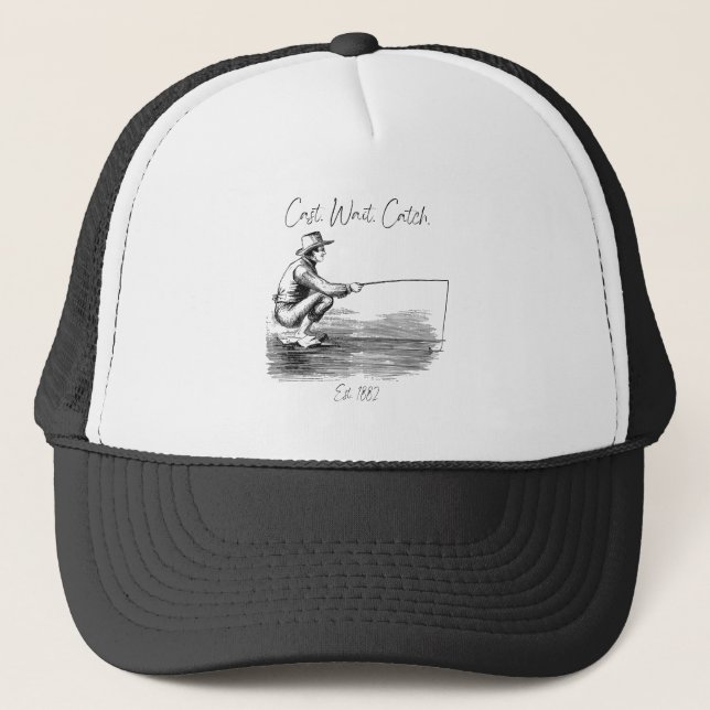 Casquette Lancer. Attendre. Attraper (Devant)