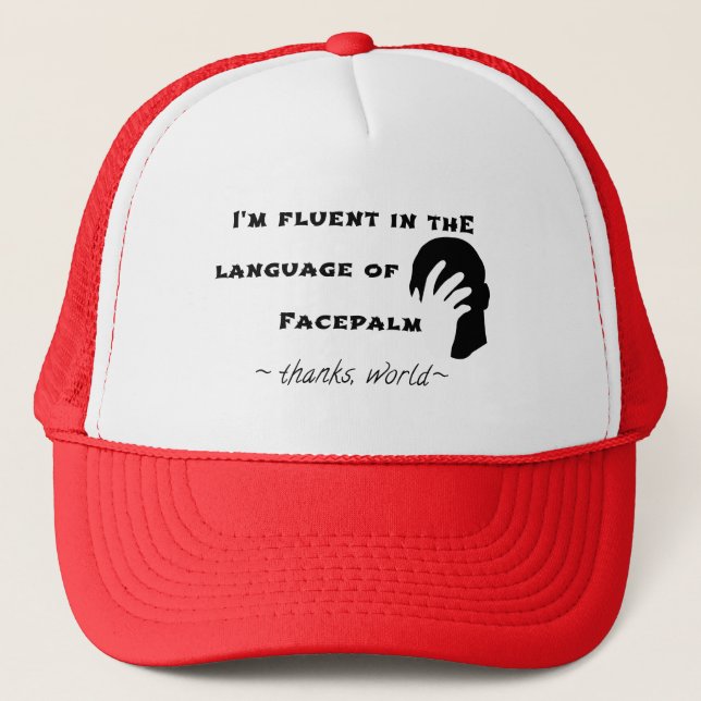 Casquette Langue du Facepalm (Devant)
