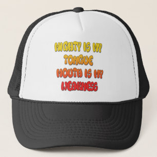 Casquette Langue liée : Citation drôle de langue Art de text