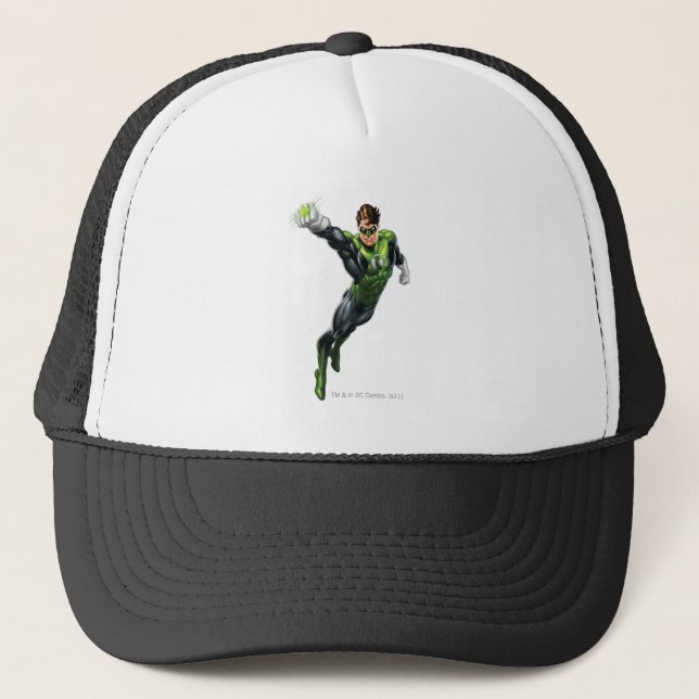 Casquette Lanterne Verte - Entièrement Rendu, Bras dehors (Devant)