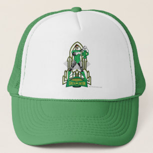Casquette Lanterne verte sur l'arrière - plan décoratif
