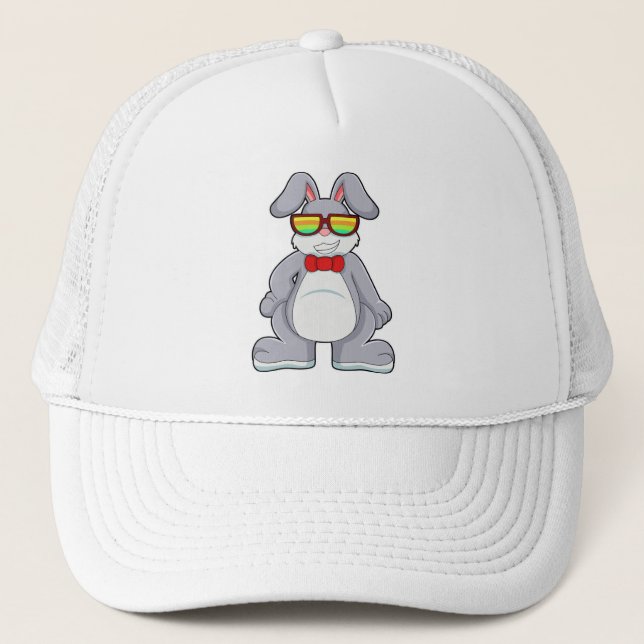 Casquette Lapin avec lunettes de soleil et Cravate (Devant)