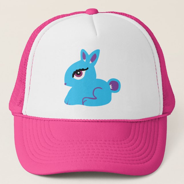 Casquette Lapin bleu (Devant)