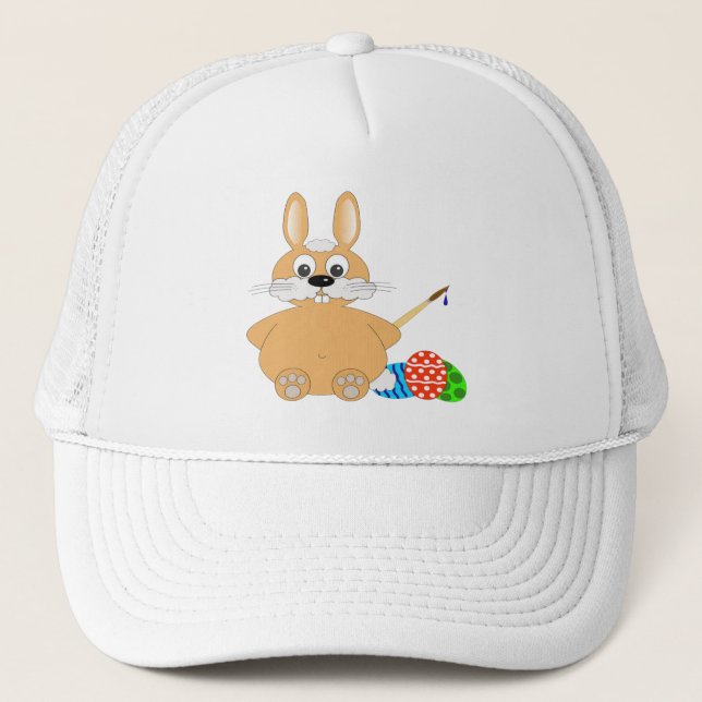 Casquette Lapin de Pâques heureux (Devant)