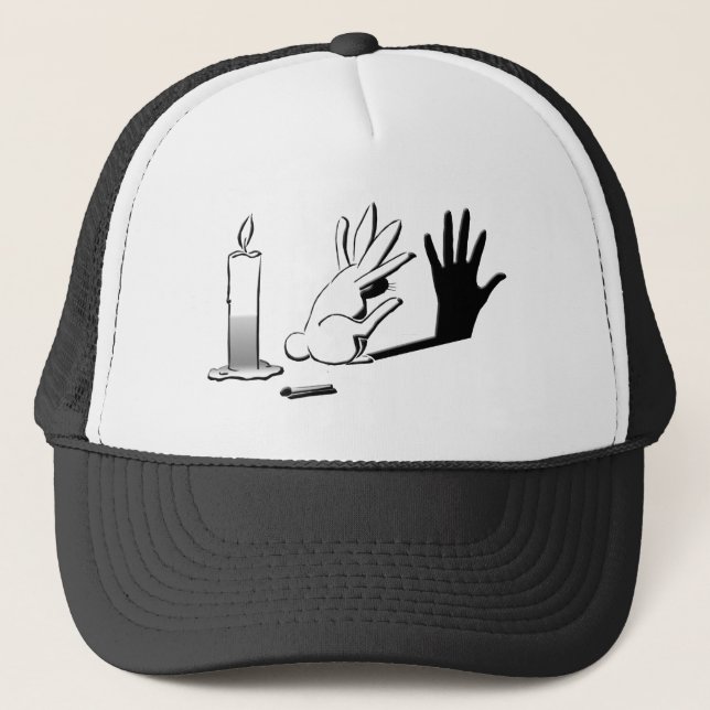 Casquette Lapin d'ombre par LightIllusions.com (Devant)