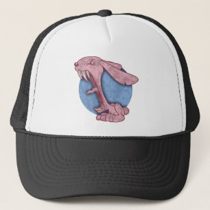 Casquette Lapin mauvais rose